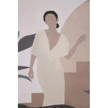 OBRAZ NA PŁÓTNIE Lady -C- 80X3,7X100 cm